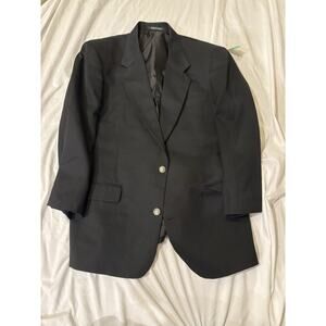Panhandle Slim western blazer jacket 44R polyester blend black 2 button